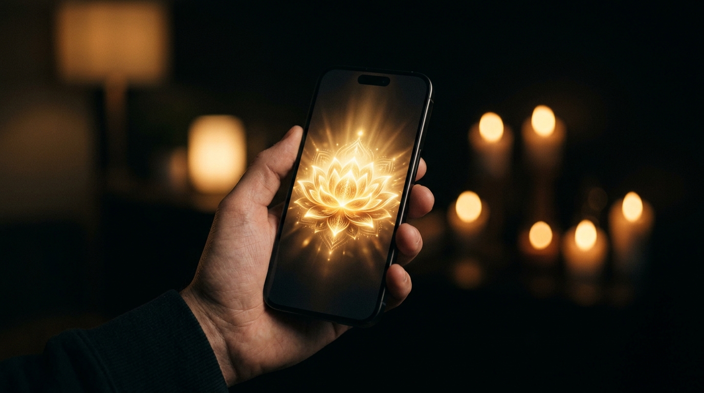 Divine wallpaper on phone
